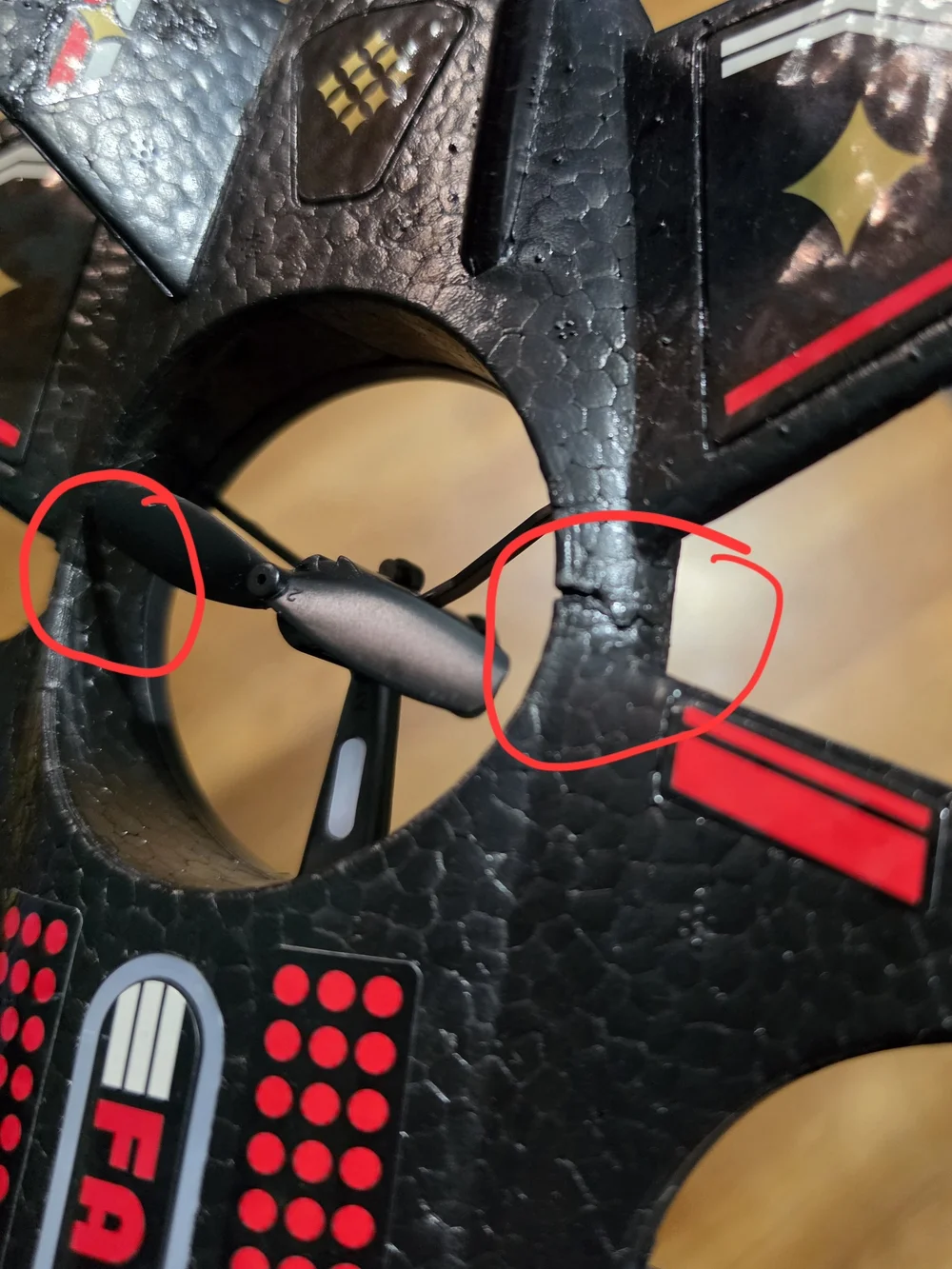 Thunder Bolt RC Quad Drone - Black & Red